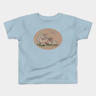 Meeting of the Mythological - Unicorn and Jackalope Kids T-Shirt